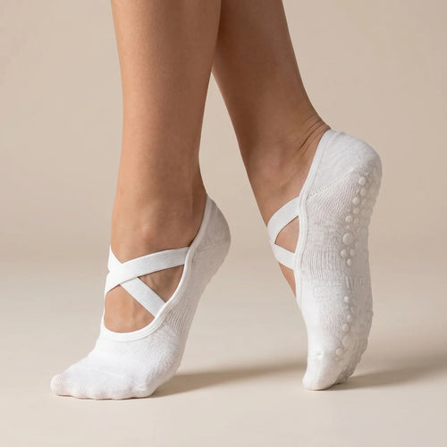 Ballet Grip Socks - Cloud White