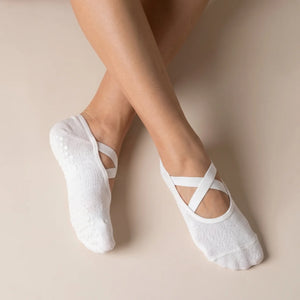 Ballet Grip Socks - Cloud White
