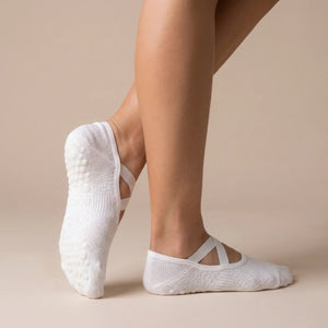 Ballet Grip Socks - Cloud White