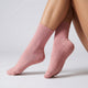 Cozy Crew Grip Socks - Rose Blush